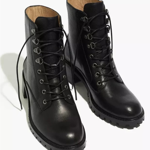 Madewell Shoes - Madewell The Julien Lace-Up Lugsole Boot in Leather Size 9.5